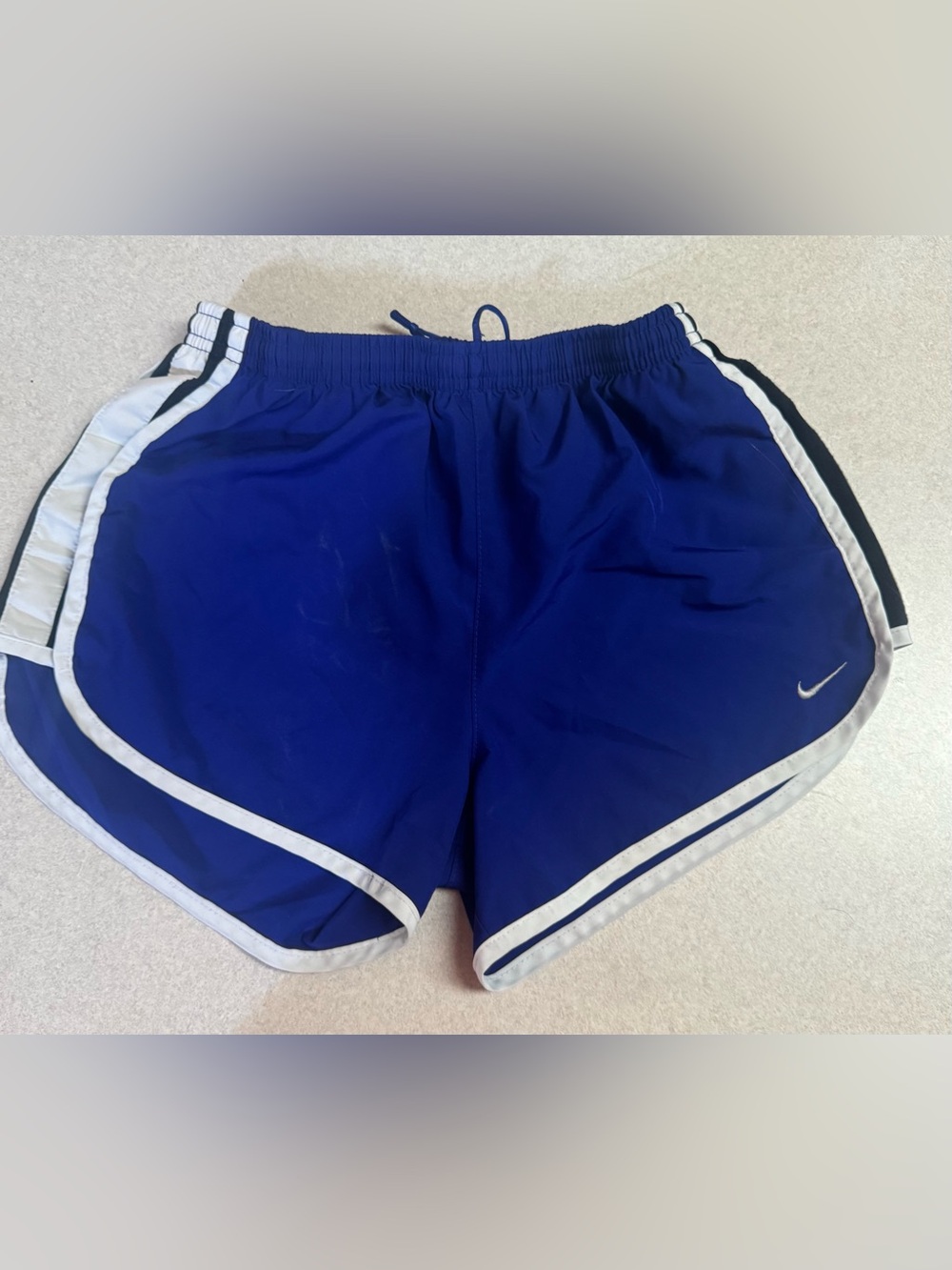 Nike Women’s Blue Running Shorts with White Trim
